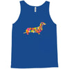 dachshund flower 2 Tank Top