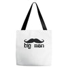 moustache Tote Bags
