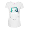 bmo pocket Maternity Scoop Neck T-shirt