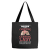 camping lady Tote Bags
