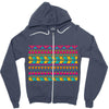 pattern overload Zipper Hoodie