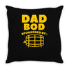 dad bod Throw Pillow