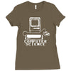 computer science pc nerd gamer zocker shooter funny Ladies Fitted T-Shirt
