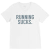 running sucks V-Neck Tee