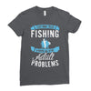 go fishing Ladies Fitted T-Shirt