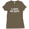 I Love It When My Wife Comes Sailing With Me Ladies Fitted T-Shirt