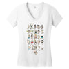 shakespeare a z Women's V-Neck T-Shirt