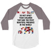 mama bear message 3/4 Sleeve Shirt