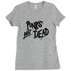 punks not dead exploited punk rock hooded sweatshirt vintage style dis Ladies Fitted T-Shirt
