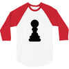 Chess King and Pawn 3/4 Sleeve Shirt