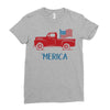america 2 Ladies Fitted T-Shirt
