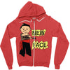 new face Zipper Hoodie