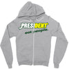 president eat people Zipper Hoodie
