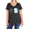 boo sheet Ladies Curvy T-Shirt