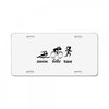 swim bike and run License Plate