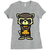 angry raccoon Ladies Fitted T-Shirt