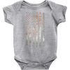 Vintage Usa Flag Baby Onesie