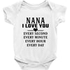 I Love You Nana Baby Bodysuit