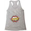 POW! Funny Explosion Cartoon Racerback Tank