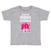 Donna And Dynamos White Letter Toddler T-shirt