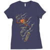 skate or burn! Ladies Fitted T-Shirt