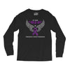 my hero is now my angel pancreatic cancer awareness Long Sleeve Shirts