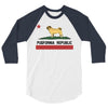colifornia republic parody pugfornia republic 3/4 Sleeve Shirt
