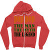 pop pop the man the myth the legend Zipper Hoodie