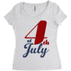 4th of july Women's Triblend Scoop T-shirt