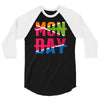 monday crossed out 3/4 Sleeve Shirt