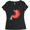 stomach cancer awareness Women's Triblend Scoop T-shirt
