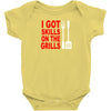 got skills on the grills apron Baby Onesie