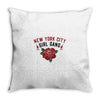 New York City Girl Gang Throw Pillow