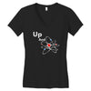 up and atom funny science best product Women's V-Neck T-Shirt