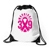 end breast cancer   39 warriors Drawstring Bags