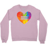 Rainbow Equality Heart Crewneck Sweatshirt