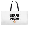 smell of christmas in the morning Weekender Totes