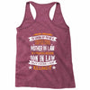 Super Cool Mother In Law Of A Freaking Awesome Son In Law Racerback Tank