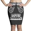 this guy loves dallas Pencil Skirts