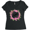 Floral Baby Name Women's Triblend Scoop T-shirt