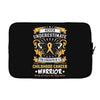 Never Underestimate the Strength of a Childhood Cancer Warrior Laptop sleeve