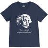 albert einstein's non believer V-Neck Tee