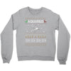 aquarius christmas ugly sweater Crewneck Sweatshirt