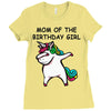 mom of the birthday girl Ladies Fitted T-Shirt