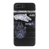 millennium falcon blueprint iPhone 7 Plus Case