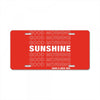 Good Morning Sunshine License Plate