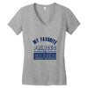my favorite disney princess is my girlfriend Women's V-Neck T-Shirt