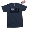 i love my soldier navy camouflage Exclusive T-shirt