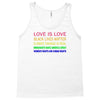 love is love, black lives matter, climate change is real, immigrants m Tank Top
