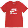 weed   just smoke it   mens funny V-Neck Tee
